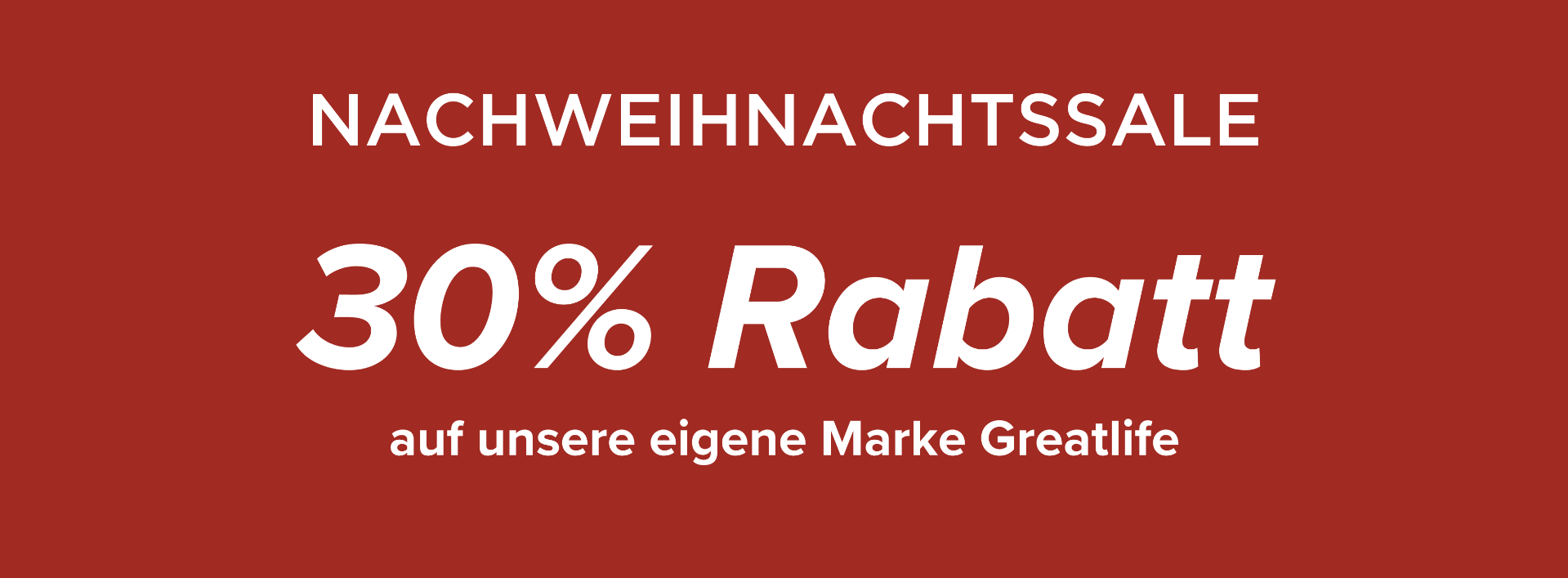 Nachweihnachtssale